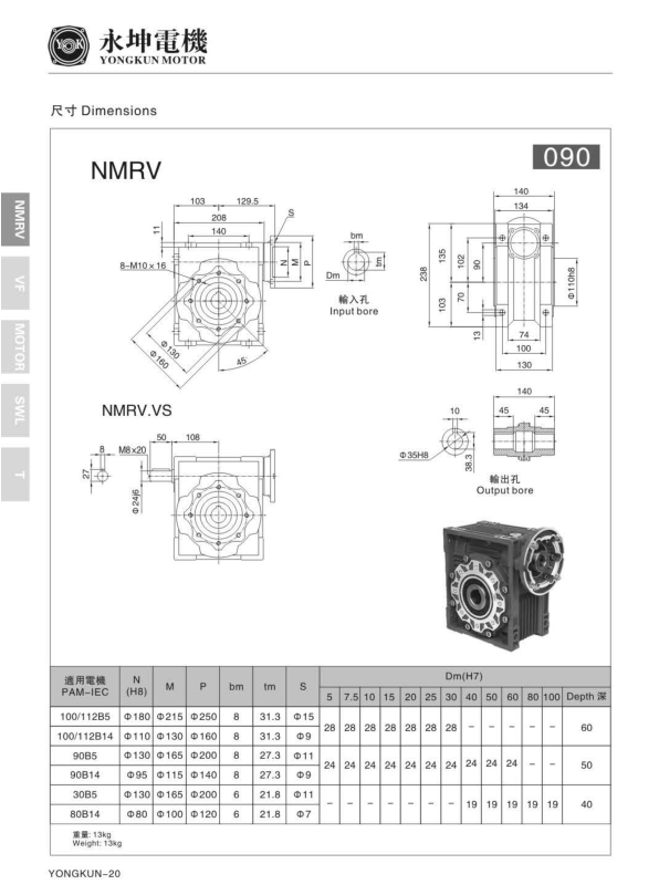 NMRV090減速機